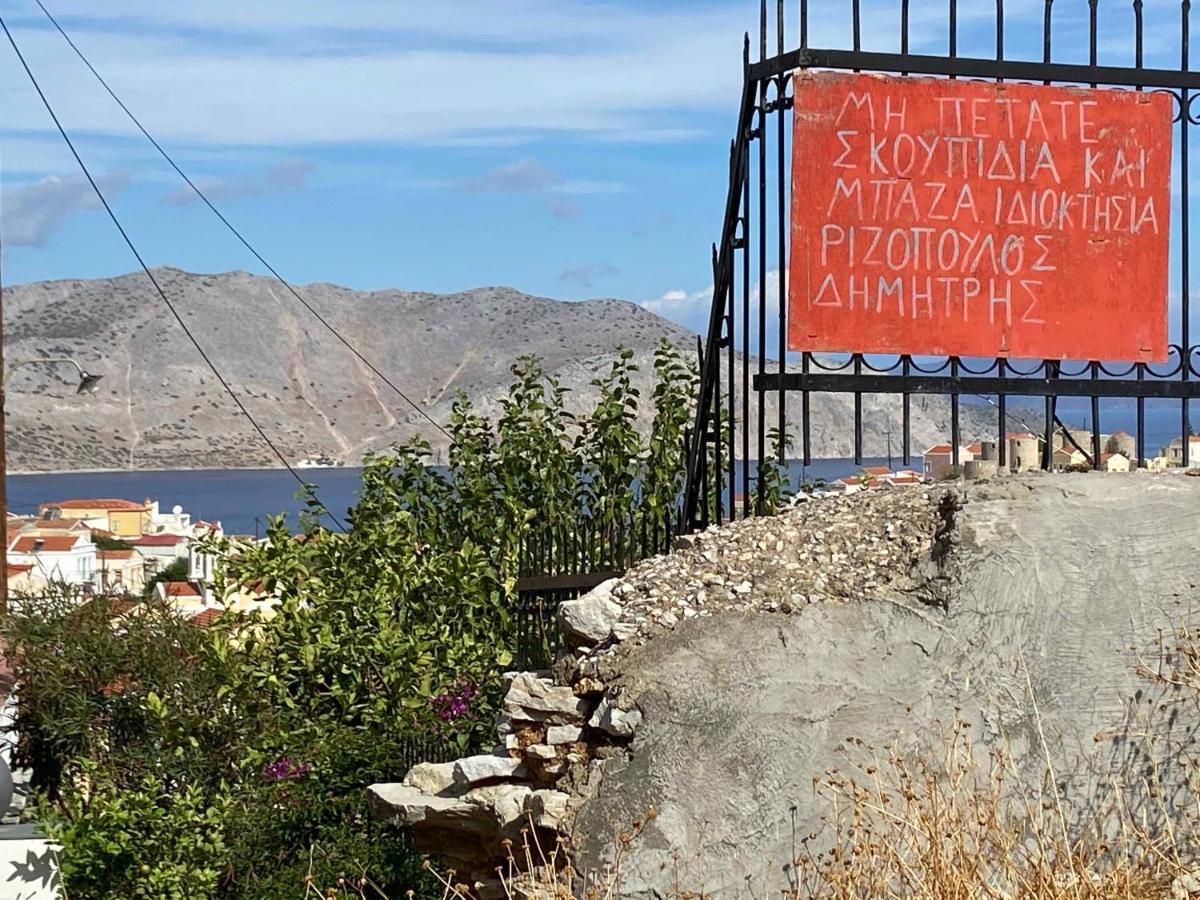 Villa Little Blue In Chorio, Symi Exterior foto