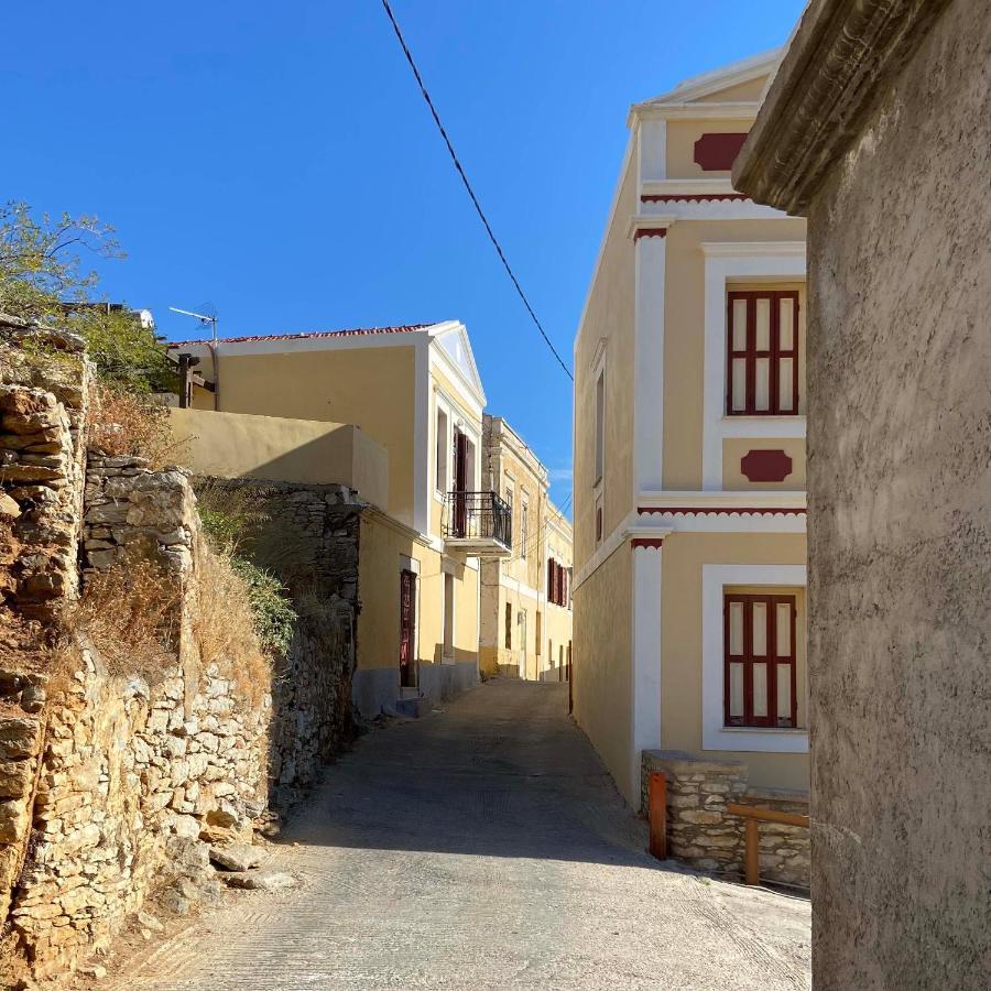 Villa Little Blue In Chorio, Symi Exterior foto