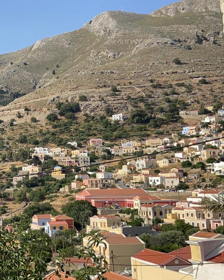 Villa Little Blue In Chorio, Symi Exterior foto