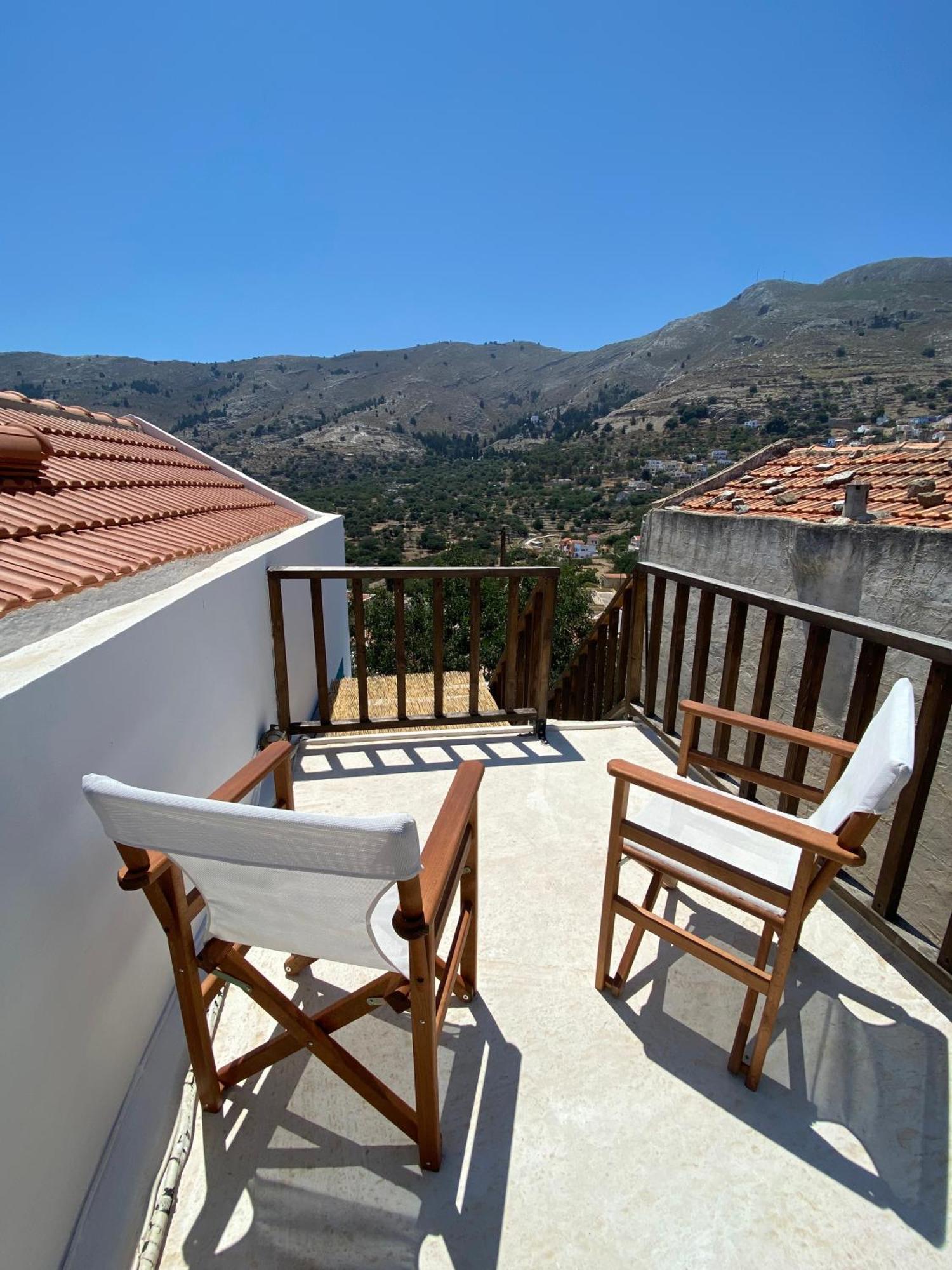 Villa Little Blue In Chorio, Symi Exterior foto