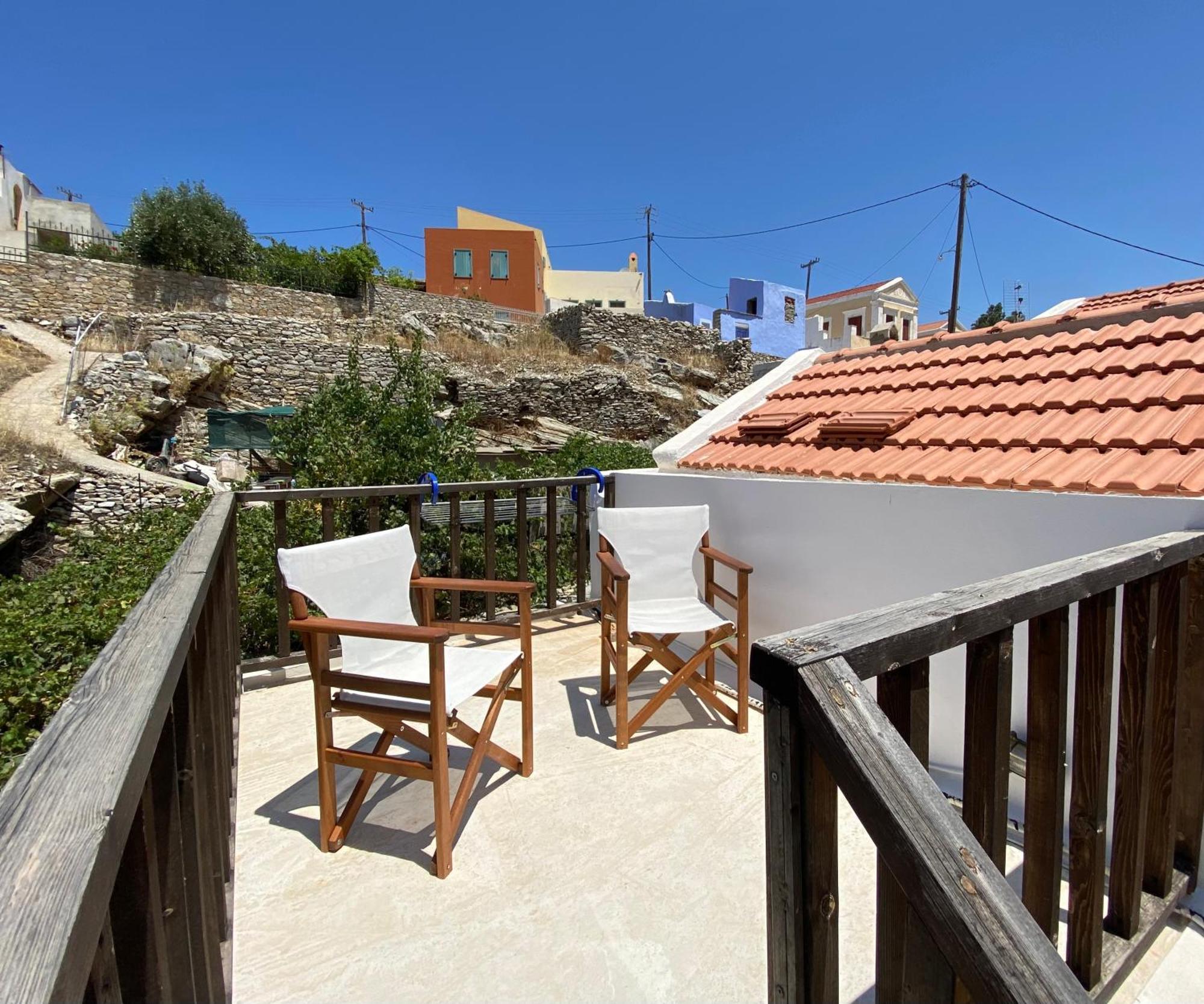 Villa Little Blue In Chorio, Symi Exterior foto